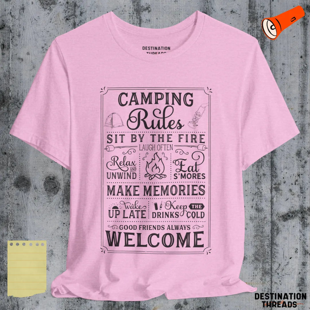 Camping rules T-shirt