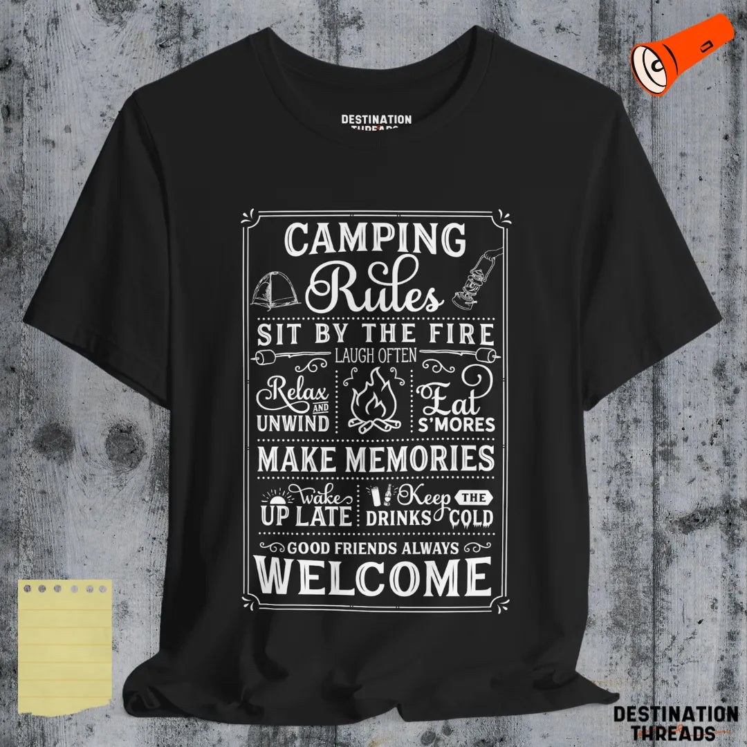 Camping rules T-shirt