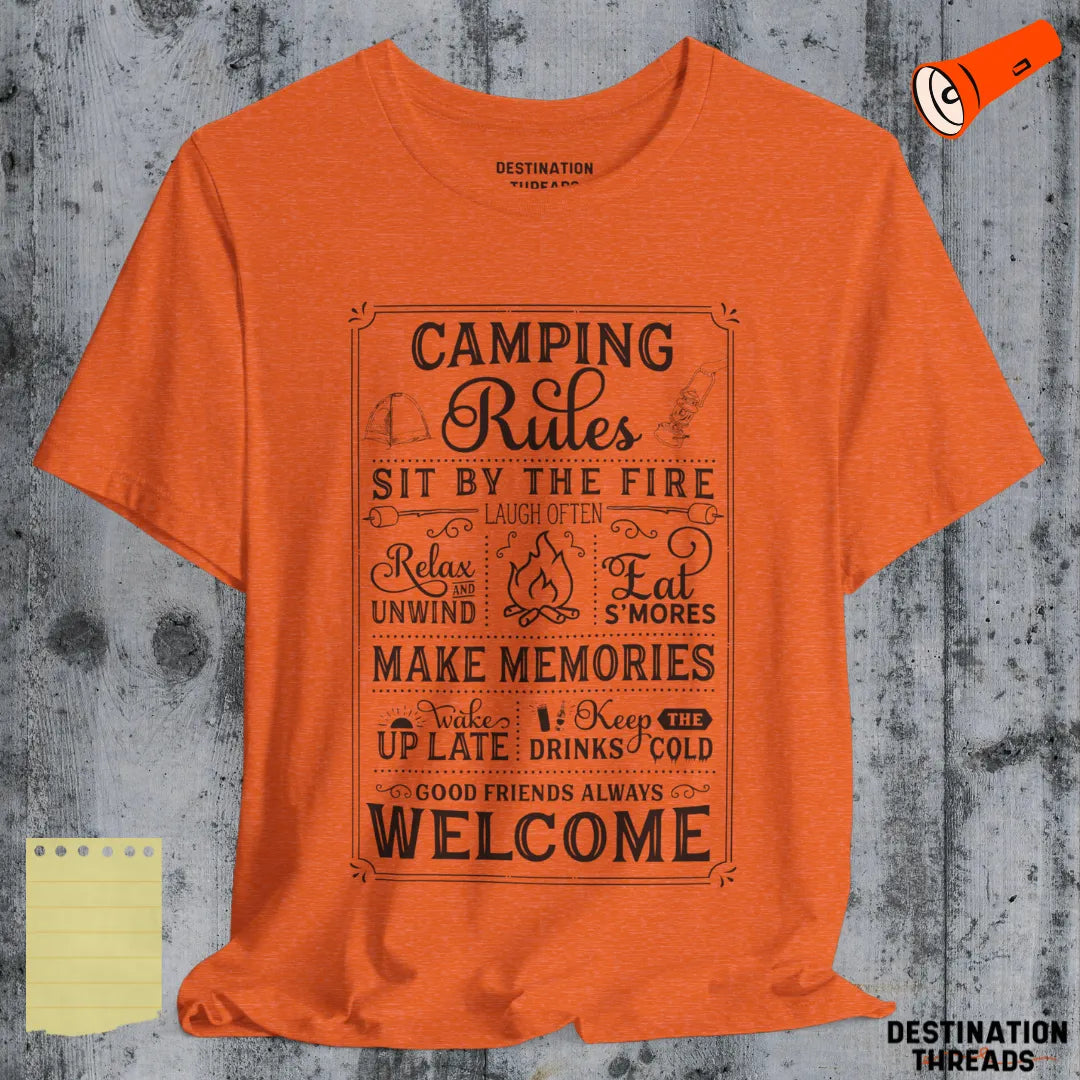 Camping rules T-shirt