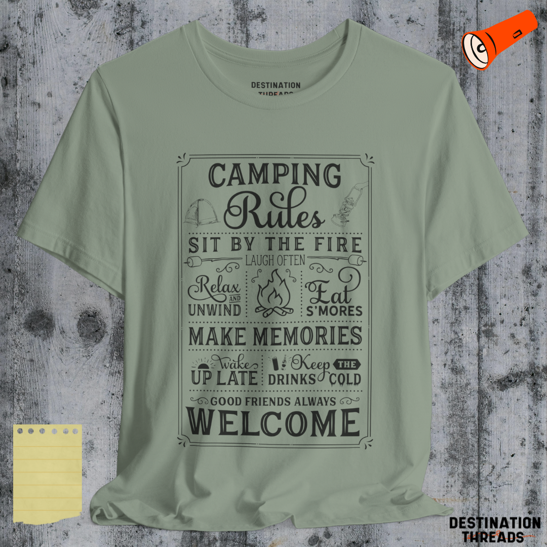 Camping rules T-shirt