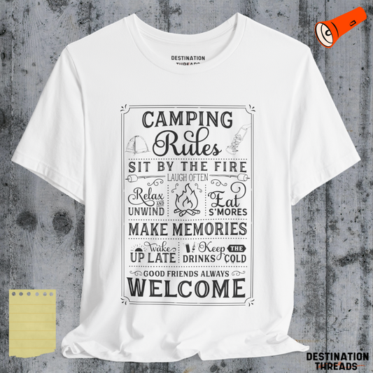 Camping rules T-shirt