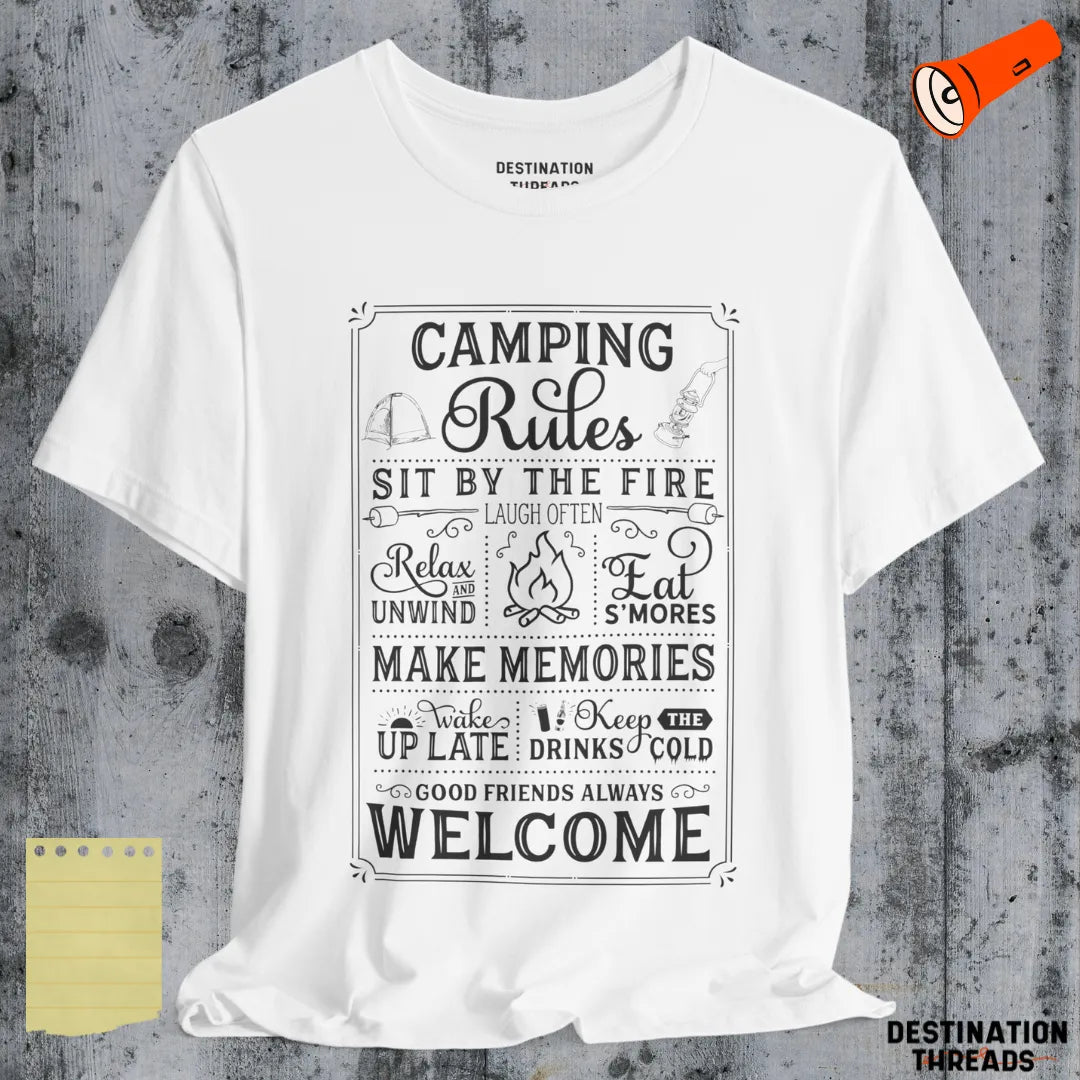 Camping rules T-shirt