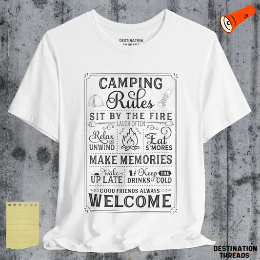 Camping rules T-shirt