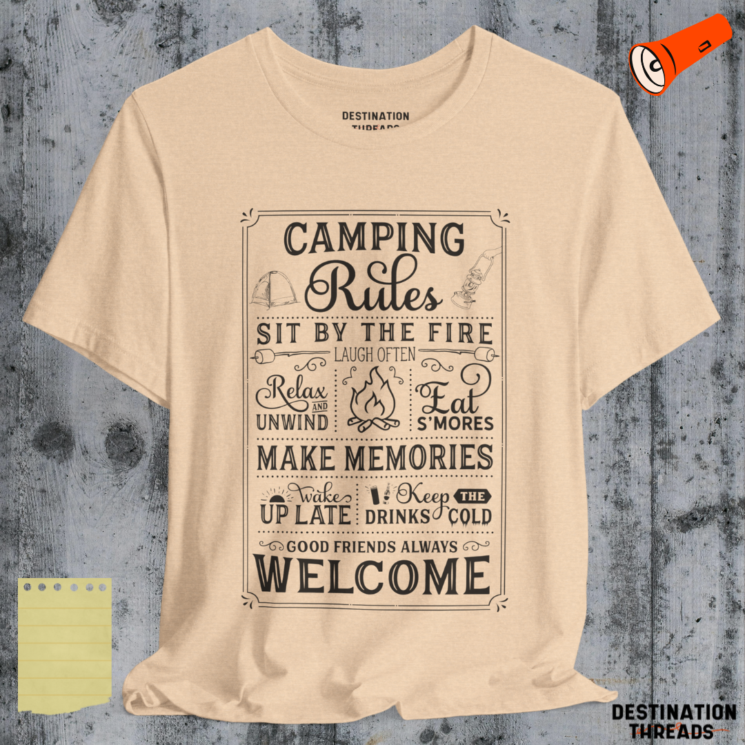 Camping rules T-shirt