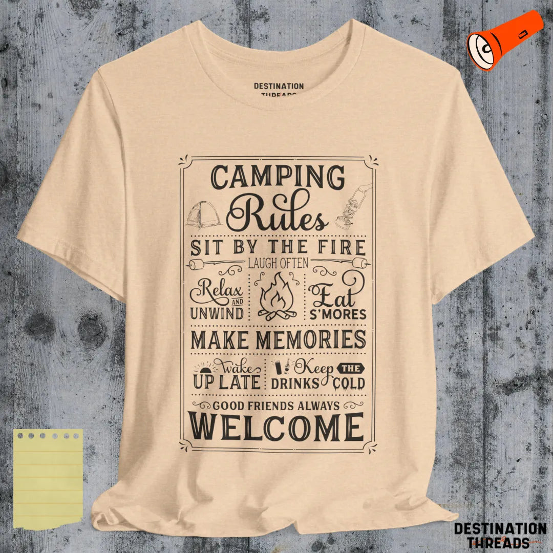 Camping rules T-shirt