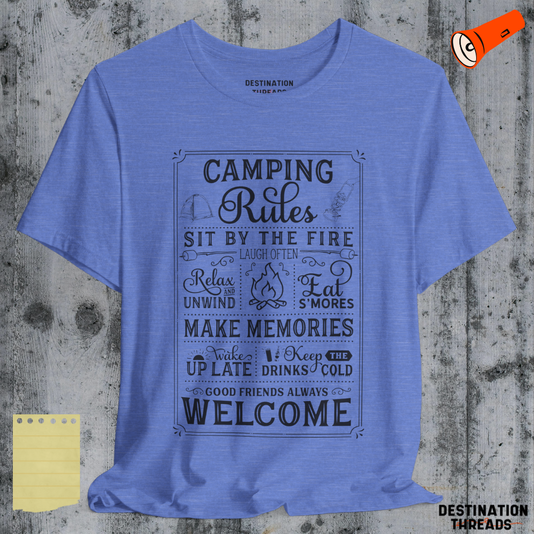 Camping rules T-shirt